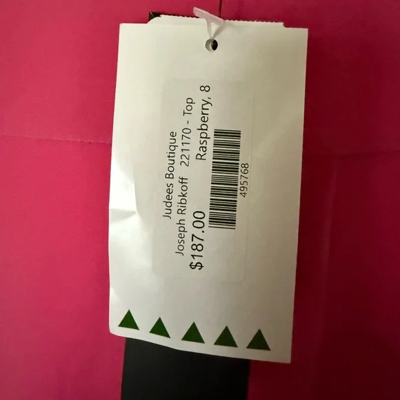 NWT BEAUTIFUL JOSEPH RIBKOFF PINK TUNIK TOP, size 8 - Picture 6 of 8